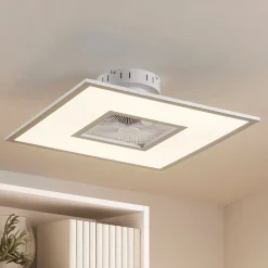 Lindby Loftventilatorer>LED-loftventilator Romea, kantet, DC, støjsvag, 60 cm