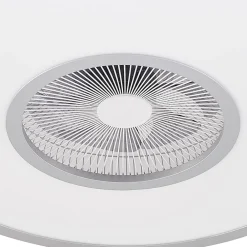 LED-loftventilator Romea, rund, DC, støjsvag, 60 cm^Lindby Best