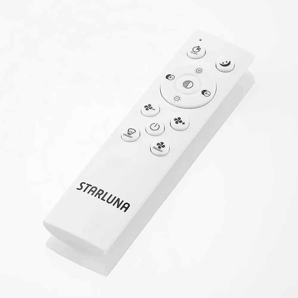 LED-loftventilator Romea, rund, DC, støjsvag, 60 cm^Lindby Best