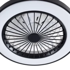 LED-loftventilator Teleo, Ø48 cm, sort, DC, Tuya^Lindby Outlet