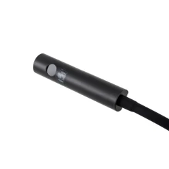 Lindby LED-læselampe Flexola, sort, kantet, stik