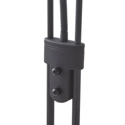 LED-læselampe Josefin, sort, læselampe, dæmpbar^Lindby Hot