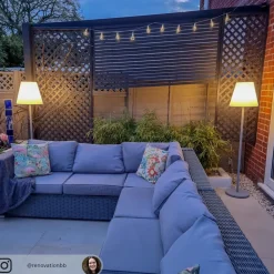 LED-lyskæde Lampini, 200 cm, sort, IP44^Lindby Discount