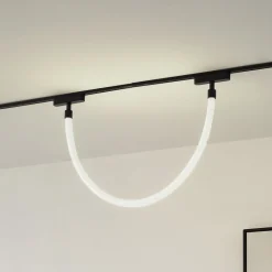 LED-lysslange Lumaro, længde 100 cm, tekstil, 48V^Lindby Clearance