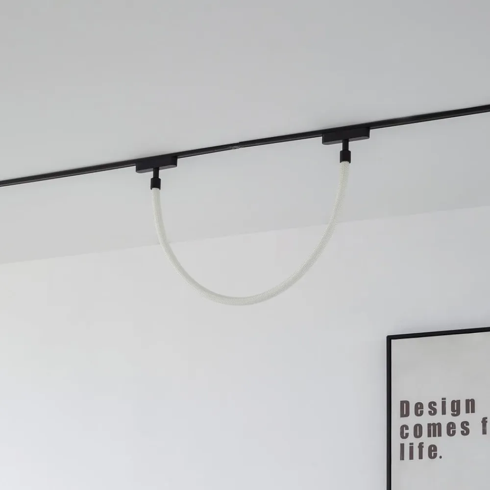 LED-lysslange Lumaro, længde 100 cm, tekstil, 48V^Lindby Clearance