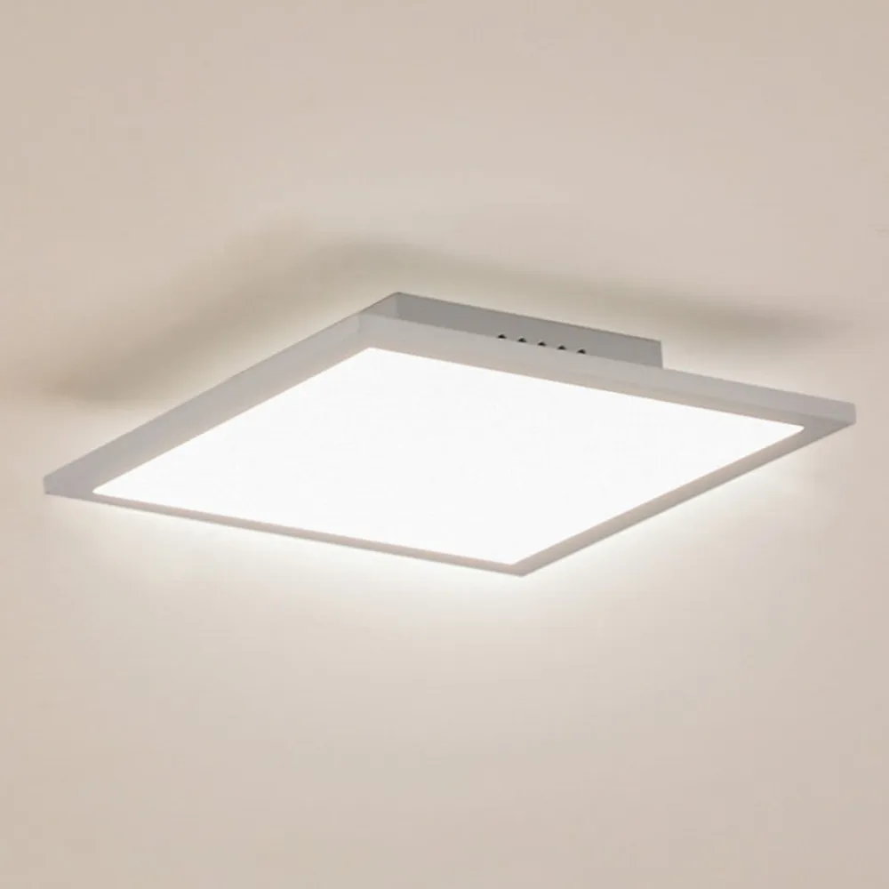 Lindby LED-panel Enhife, hvid, 30 x 30 cm, metal, 4.000 K