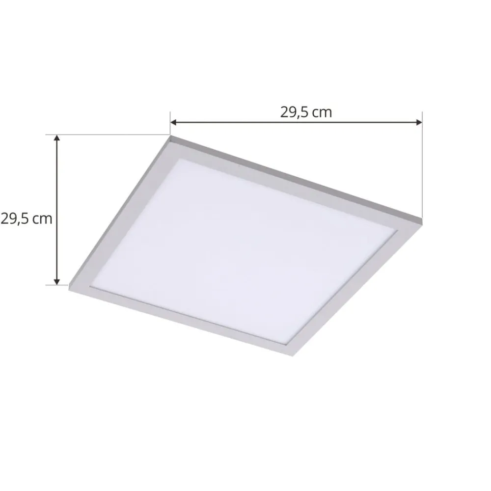 Lindby LED-panel Enhife, hvid, 30 x 30 cm, metal, 4.000 K