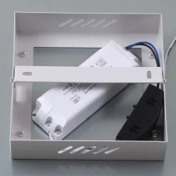 Lindby LED-panel Enhife, hvid, 30 x 30 cm, metal, 4.000 K