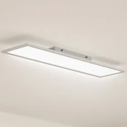 Lindby LED-panel Enhife, hvid, 80 x 20 cm, metal, 4.000 K