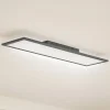 Lindby Arbejdsrum/Kontor|Gang>LED-panel Enhife, sort, 80 x 20 cm, metal, 4.000K