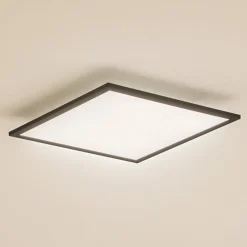 Lindby Arbejdsrum/Kontor|Gang>LED-panel Enhife, sort, 40 x 40 cm, metal, 4.000K