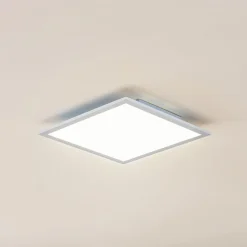 Lindby LED-panel Enja, hvid, aluminium, 39,5 cm x 39,5 cm