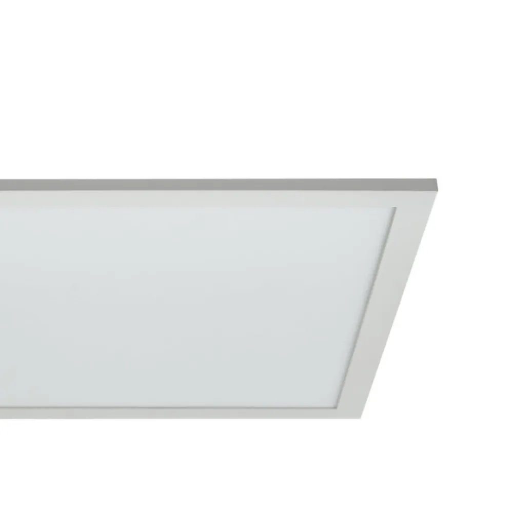 Lindby LED-panel Enja, hvid, aluminium, 39,5 cm x 39,5 cm