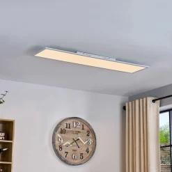 Lindby Arbejdsrum/Kontor|Gang>LED-panel Lamin, hvid, 120 cm, CCT, dæmpbar, fjernbetjening
