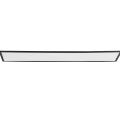 Lindby LED-panel Lamin, sort, 120 cm, CCT, dæmpbar, fjernbetjening