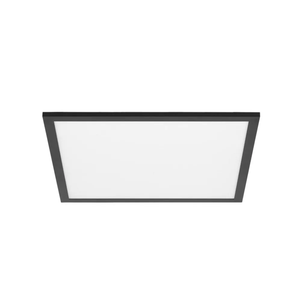 LED-panel Lamin, sort, 40 cm, CCT, dæmpbar, fjernbetjening^Lindby Online