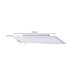 LED-panel Livel, CCT, 120 cm x 30 cm, fjernbetjening^Lindby New