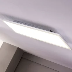 LED-panel Livel, 4000K, 80 cm x 30 cm, sølv, metal^Lindby Online