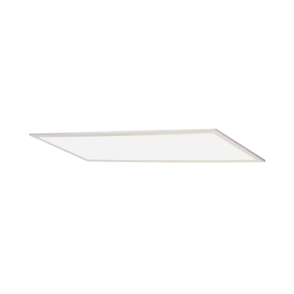 Lindby LED-panel Livel, 4000K, 120cm x 30cm, sølv, metal