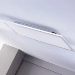 Lindby LED-panel Livel, 4000K, 120cm x 30cm, sølv, metal