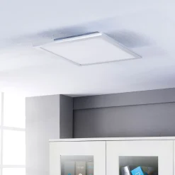 Lindby LED-panel Livel, sæt med 2, CCT, 40 cm x 40 cm, Fjernbetjening