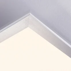 LED-panel Livel, sæt med 2, 4.000 K, 40 x 40 cm, sølv^Lindby Sale