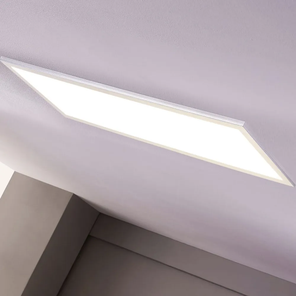 LED-panel Livel, sæt med 2, 4.000 K, 80 x 30 cm, sølv^Lindby Sale