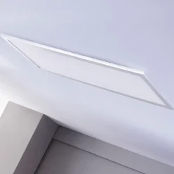 LED-panel Livel, sæt med 2, 4.000 K, 80 x 30 cm, sølv^Lindby Sale