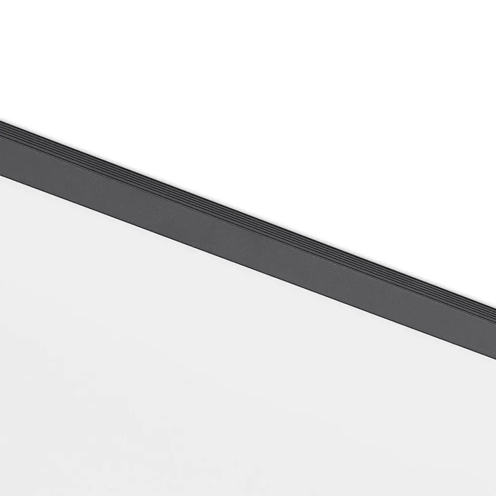 Lindby Arbejdsrum/Kontor|Gang>LED-panel Nelios, 80 x 30 cm, 4.000K, sort, metal