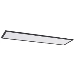 LED-panel Nelios, 120 x 30 cm, 4000K, sort, metal^Lindby New