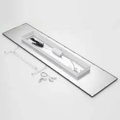LED-panel Nelios, 120 x 30 cm, 4000K, sort, metal^Lindby New