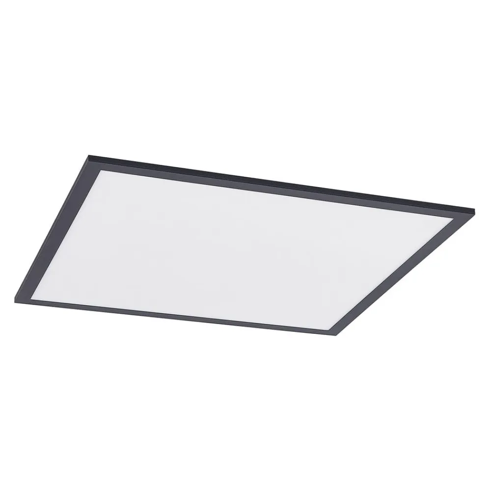 Lindby Loftlamper|Loftlamper>LED-panel Nelios, 62 x 62 cm, 4.000K, sort, metal
