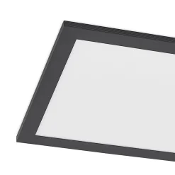 Lindby LED-panel Nelios, 120 x 30 cm, CCT, sort, metal