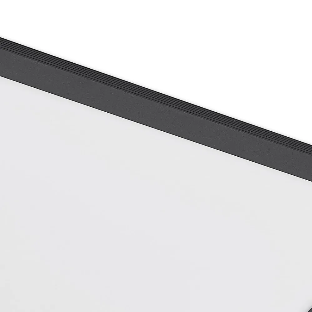 Lindby Arbejdsrum/Kontor|Gang>LED-panel Nelios, 40 x 40 cm, CCT, sort, metal