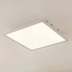 LED-panel Quais, 40 x 40 cm, hvid, aluminium, 4.000K^Lindby