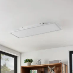 LED-panel Quais, 80 x 30 cm, hvid, metal, 4.000K^Lindby Discount