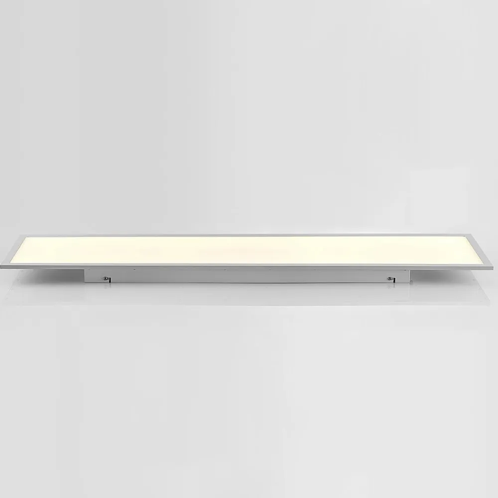 Lindby LED-panel Quais, 30 x 120 cm, hvid, aluminium, 4.000K