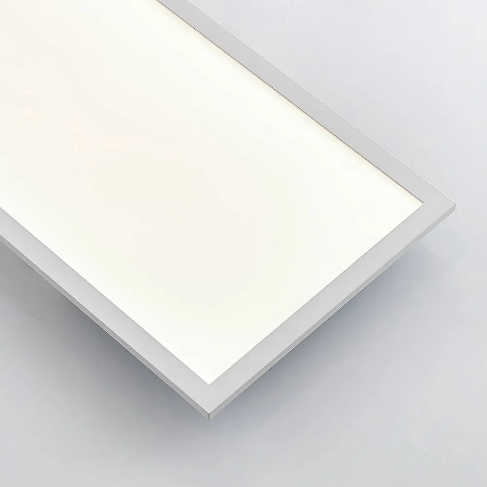 Lindby LED-panel Quais, 30 x 120 cm, hvid, aluminium, 4.000K