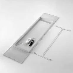 Lindby LED-panel Quais, 30 x 120 cm, hvid, aluminium, 4.000K