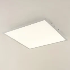 Lindby LED-panel Quais, 60 x 60 cm, hvid, aluminium, 4.000K