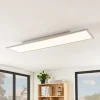 Lindby Arbejdsrum/Kontor|Gang>LED-panel Stenley, 4.000 K, 120 cm x 30 cm, sølv/hvid