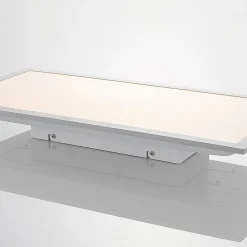 Lindby LED-panel Stenley, 4.000 K, 60 cm x 30 cm, sølv/hvid