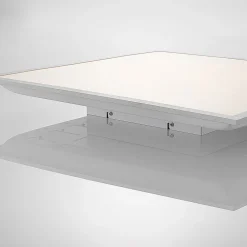 LED-panel Stenley, 4.000 K, 60 cm x 60 cm, sølv/hvid^Lindby