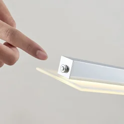 LED-pendellampe Sladja, krom, glas, touchdæmper^Lindby New