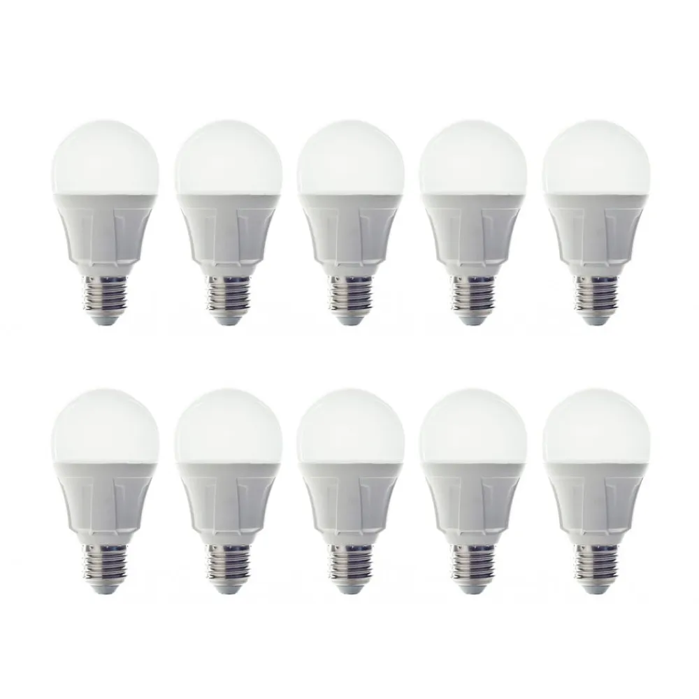 Lindby Led Pærer>LED-pære, E27, 11 W, opal, 3.000 K, sæt med 10 stk
