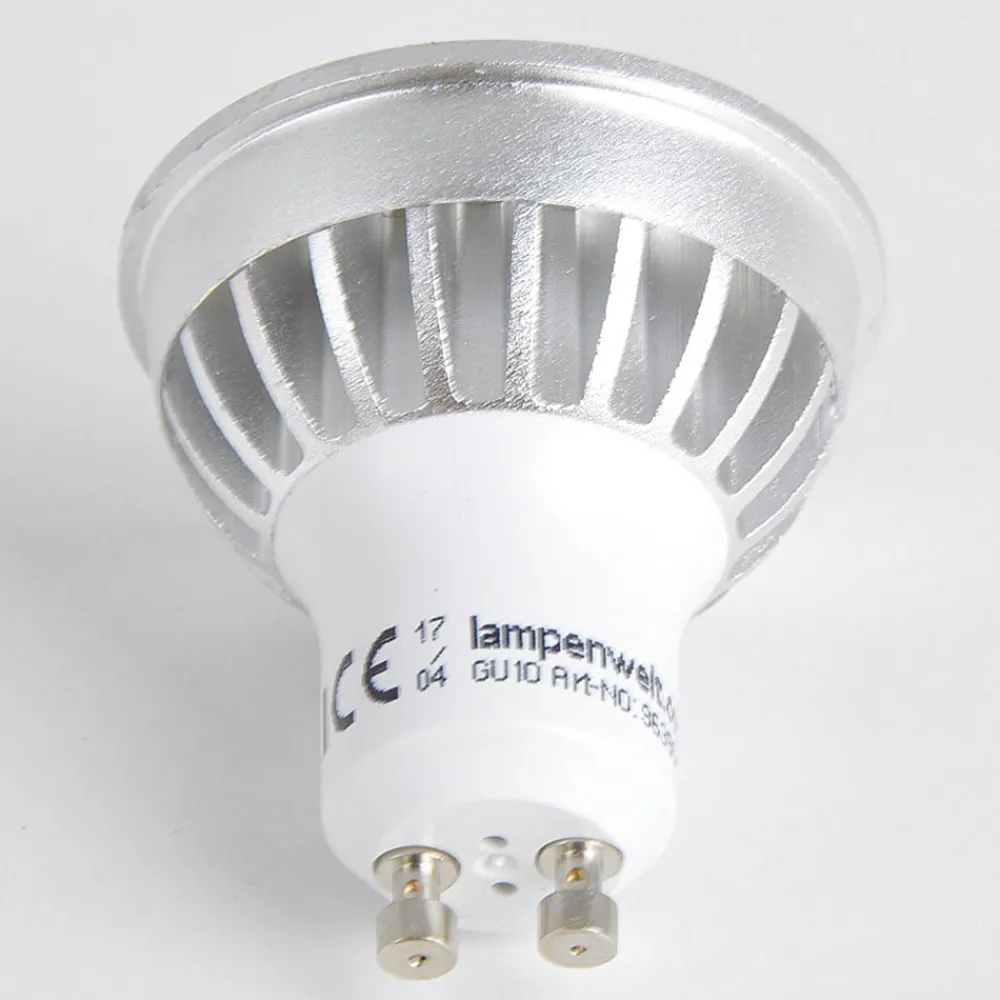 LED-reflektor GU10 5 W klar 3.000 K 55° sæt med 3 stk^Lindby