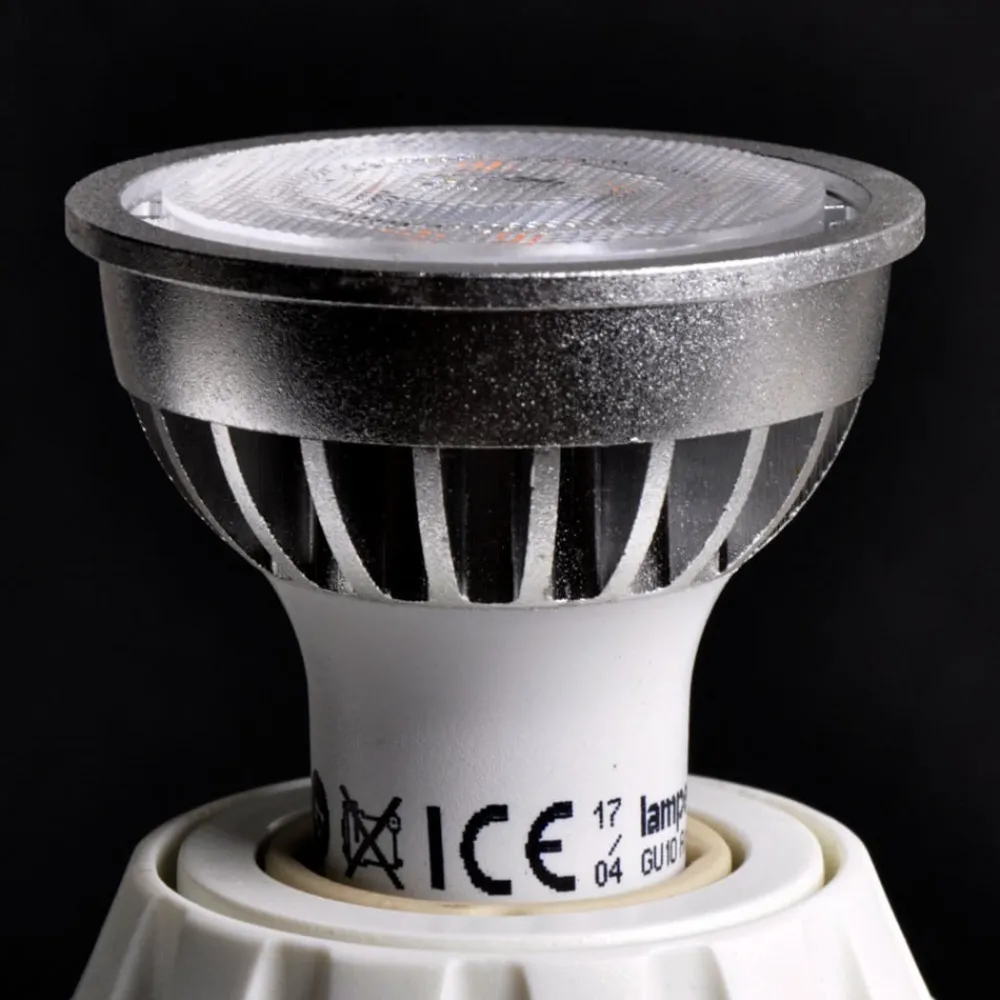 LED-reflektor GU10 5 W klar 3.000 K 55° sæt med 3 stk^Lindby