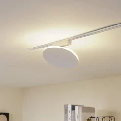 Lindby Skinnesystem>LED-skinnelampe Lumaro, hvid, aluminium, 48V, dæmpbar