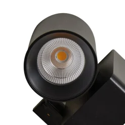 Lindby LED-skinnespot Linaro/Brinja, sort, 1-faset