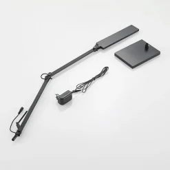 Lindby LED-skrivebordslampe Antisa, sort, CCT, dæmpbar